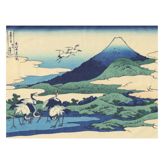 Mantel Katsushika Hokusai - Umegawa en la provincia de Sa (Frente (Horizontal))