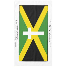 Mantel Keepsake | BANDERA DE JAMAICA | Escritura cruzada 