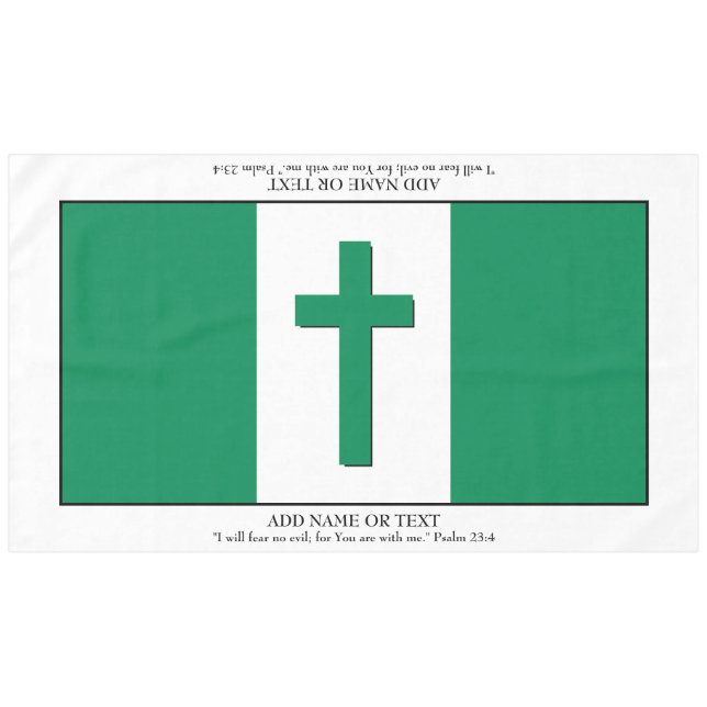 Mantel Keepsake | BANDERA DE NIGERIA | Secuencias de coma (Frente (Horizontal))