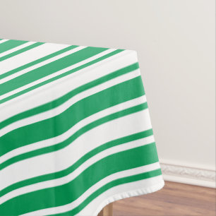 Mantel Kelly rayas de caramelo verde y blanco