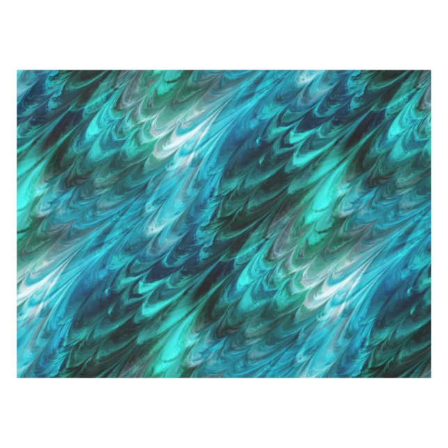 Mantel kelpie sin par - verdes jaspeados : (Frente (Horizontal))
