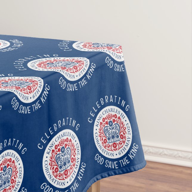 Mantel KING CHARLES III Coronation Blue Souvenir (In Situ)