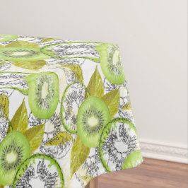 Mantel Kiwi, frugal, verde y blanco, fresco