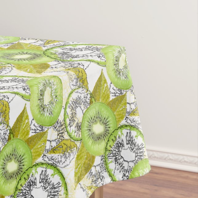 Mantel Kiwi, frugal, verde y blanco, fresco (In Situ)