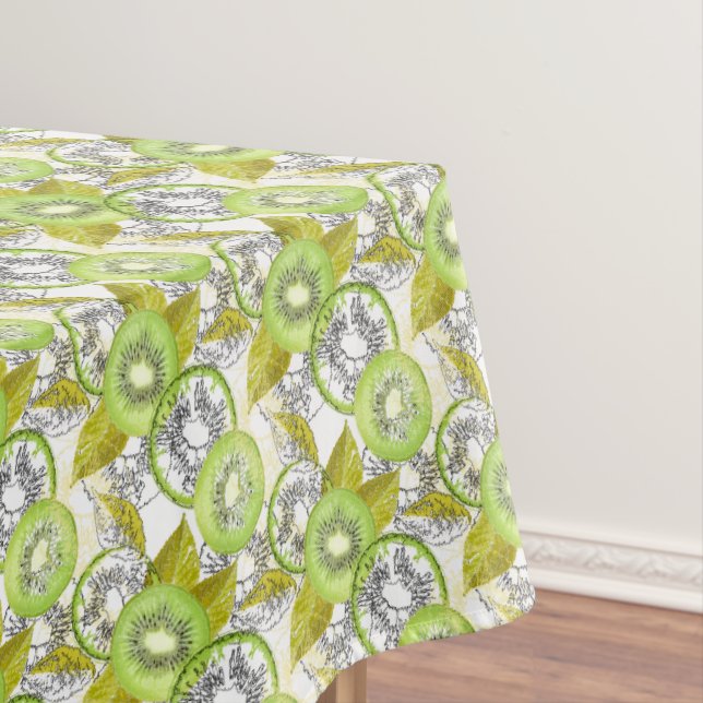Mantel Kiwi, frugal, verde y blanco, fresco (In Situ)