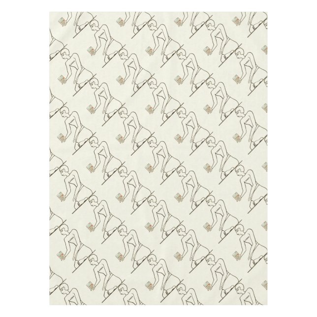 Mantel "Kushim, el contable que sostiene una calculadora" (Anverso)