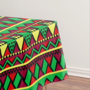 Mantel Kwanzaa Rojo amarillo Verde negro grande
