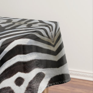 Mantel La cebra raya elegante blanco y negro del modelo