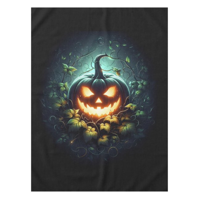 Mantel La naturaleza espeluznante resplandeciente calabaz (Anverso)