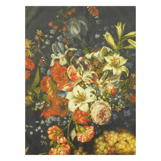 Mantel La vida con flores y fruta (Anverso)