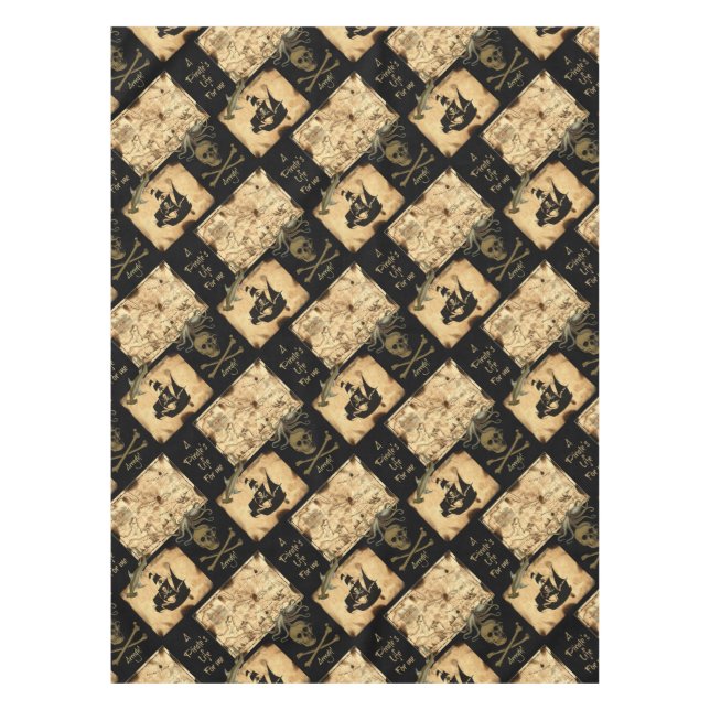 Mantel La vida de un pirata para mí mapa del Caribe del (Anverso)