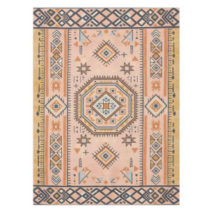 Mantel Laberinto Dorado – Geometría Marroquí Moderna