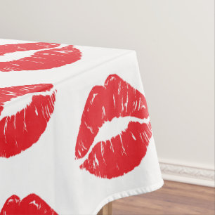 Mantel Labios Rojos, Labios Rojos, Beso, Patrón De Labios