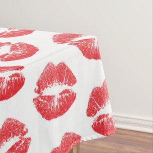Mantel Labios Rojos, Patrón De Labios, Labios Rojos, Beso