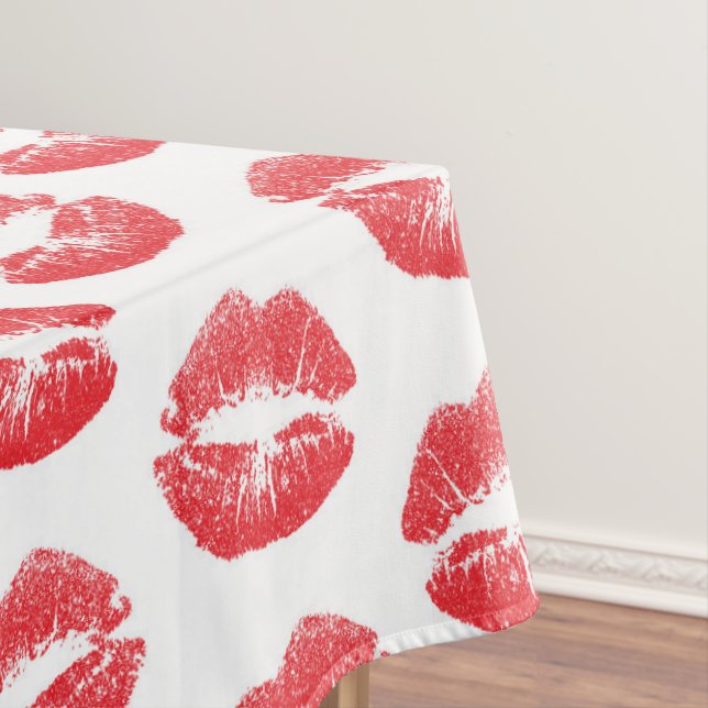 Mantel Labios Rojos, Patrón De Labios, Labios Rojos, Beso (In Situ)