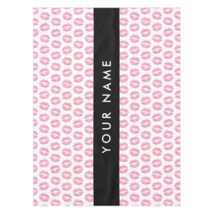 Mantel Labios rosados, besos, pintalabios, tu nombre, per