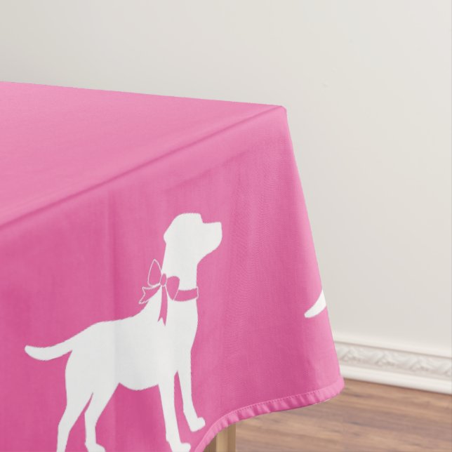 Mantel Labrador Dog Baby Shower Pink Chica Lab (In Situ)