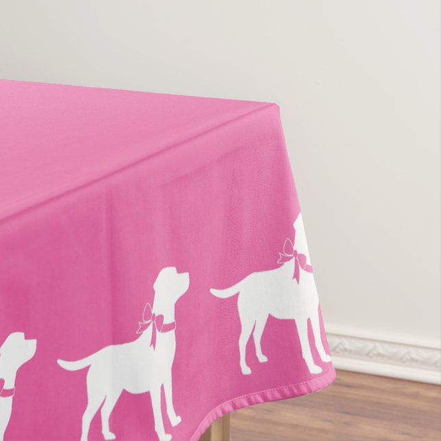 Mantel Labrador Dog Baby Shower Pink Chica Lab (In Situ)