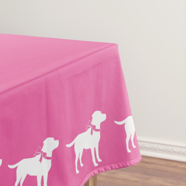Mantel Labrador Dog Baby Shower Pink Chica Lab (In Situ)