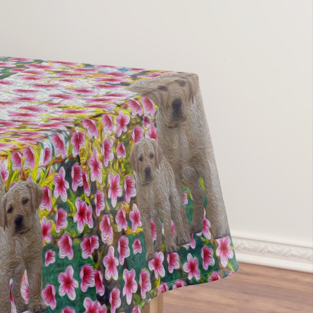 Mantel Labrador Puppies Oil Paint (In Situ)