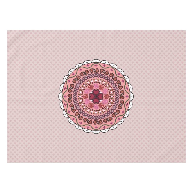 Mantel Lacy El día de San Valentín Tablecloth (Frente (Horizontal))