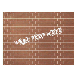 Mantel Ladrillos Tabletas de Muro con texto Personalizado