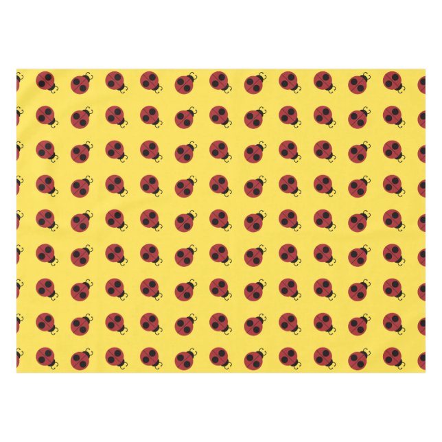 Mantel Ladybug 60s retro fresco amarillo (Frente (Horizontal))