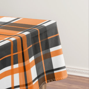 Mantel Lámina blanca Naranja negra Halloween