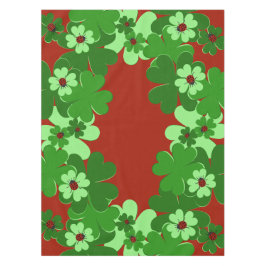 Mantel Láminas verdes, rojas, insectos de parásitos y hoj