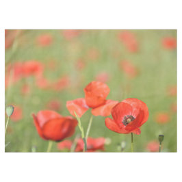 Mantel Las amapolas rojas vibrantes en una amapola verde