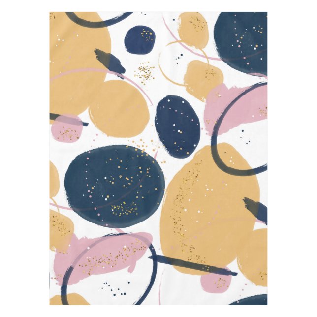 Mantel Las Estrellas Azules Pink de moda resumen arte cre (Anverso)
