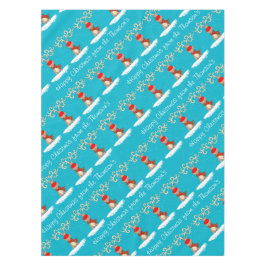 Mantel Las felices Navidad del reno personalizaron