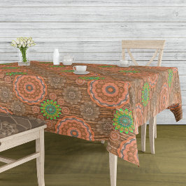 Mantel Las fibras Naranjas de dispersión de lluvia floral