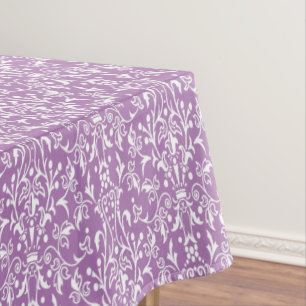 Mantel Lavanda del amortiguador y blanco