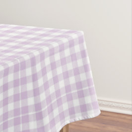 Mantel Lavanda Pálida Moderna Cuadrada Gingham Rústica