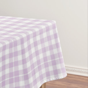 Mantel Lavanda Pálida Moderna Cuadrada Gingham Rústica