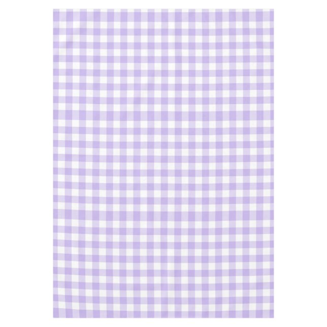 Mantel Lavender Gingham patrón de Semana Santa y Primaver (Anverso)