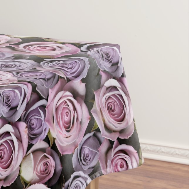 Mantel Lavender Roses With Soft Lilac And Pink (In Situ)