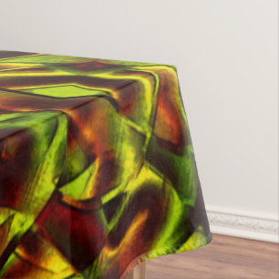 Mantel Lazos deformados de lazos verdes quemados