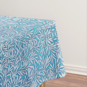 Mantel Leafy azul y blanco