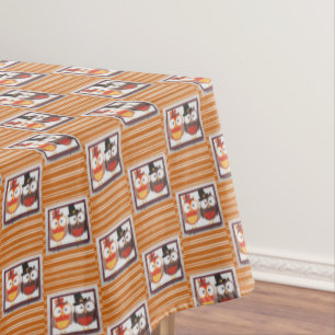 Mantel Lechuza de Acción de Gracias de Tablecloth