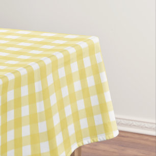 Mantel Lemon Yellow Gingham