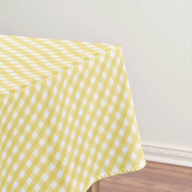 Mantel Lemon Yellow Gingham (In Situ)