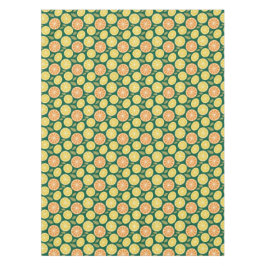 Mantel Lemon yellow orange  Pattern green