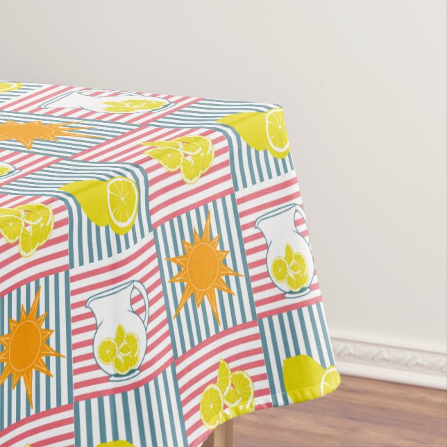 Mantel Lemones amarillos brillantes, sol naranja, cántaro (In Situ)