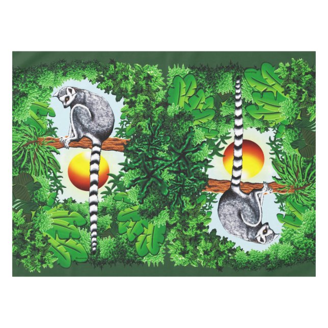 Mantel Lemur de Madagascar (Frente (Horizontal))