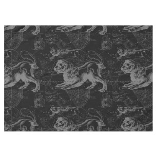 Mantel Leo Constellation Hevelius 1690 en negro