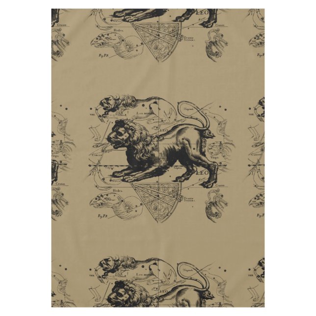 Mantel Leo Constellation Hevelius 1690 Julio23 - Agosto 2 (Anverso)