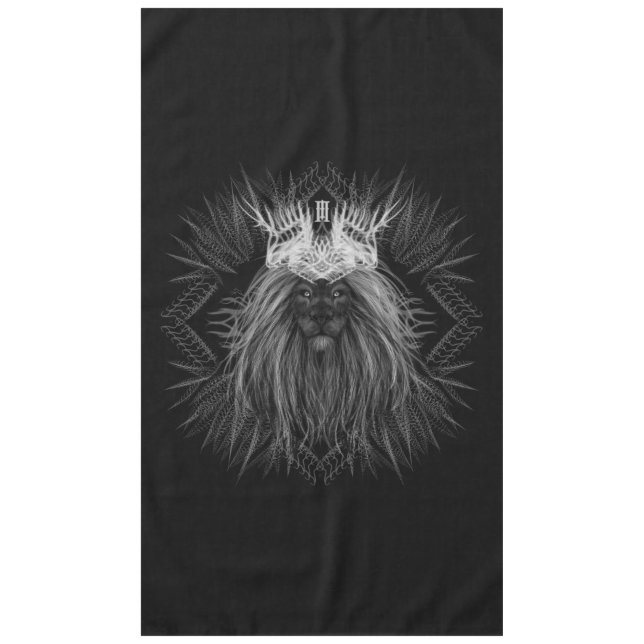 Mantel León con monograma de la corona (Anverso)