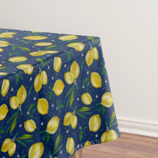 Mantel Leones de cítricos azul y amarillo de Sorrento (In Situ)